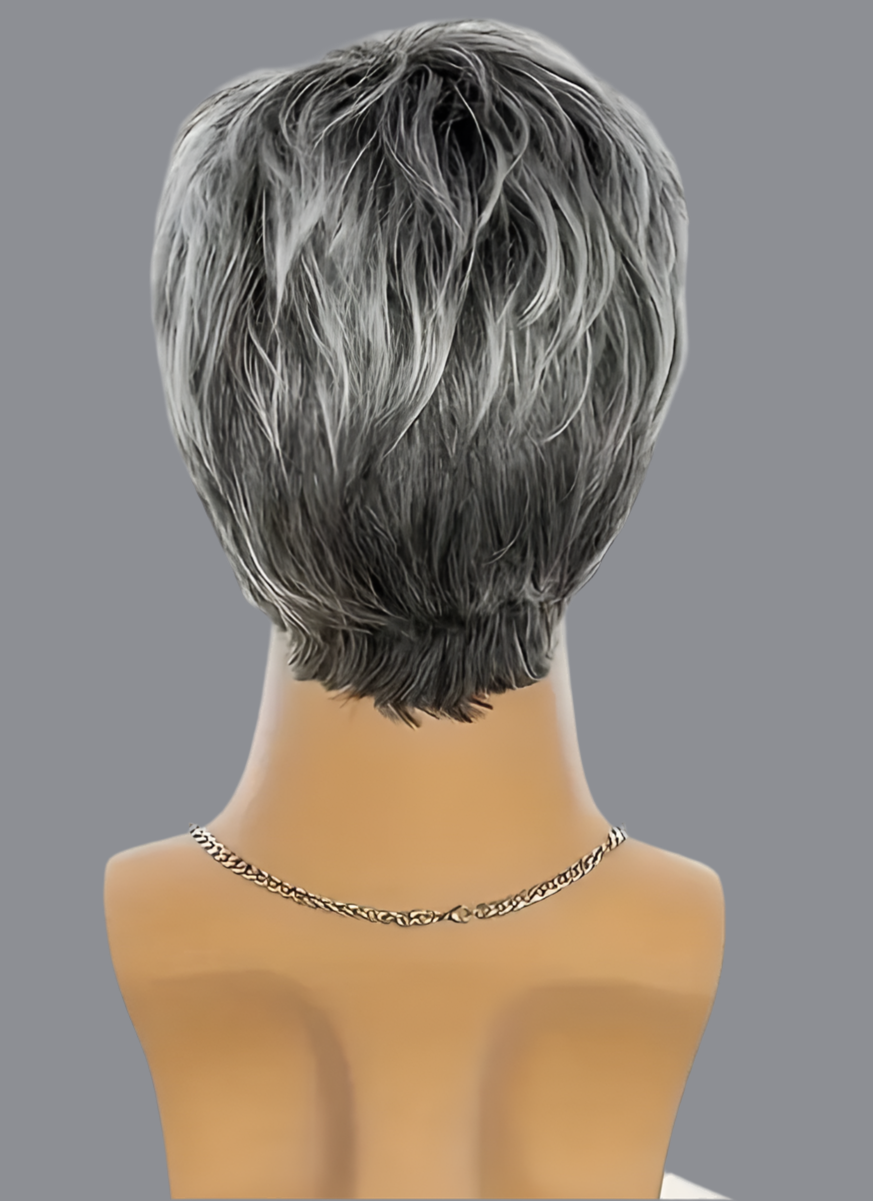 Graham-Men’s Silver-Grey Gradient Wig
