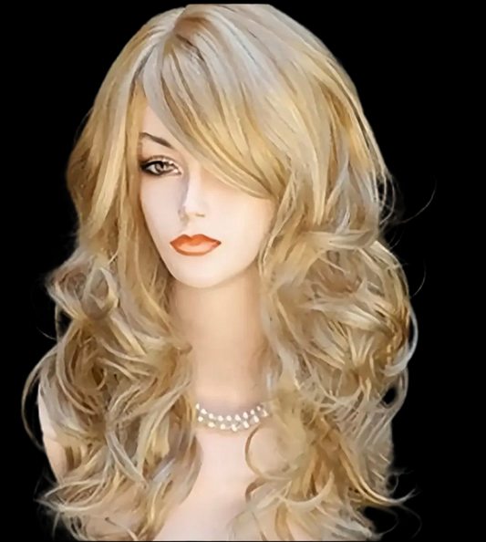 Tiffany-Soft Blonde Waves – Long Ombre Wig for Everyday or Bridal Wear