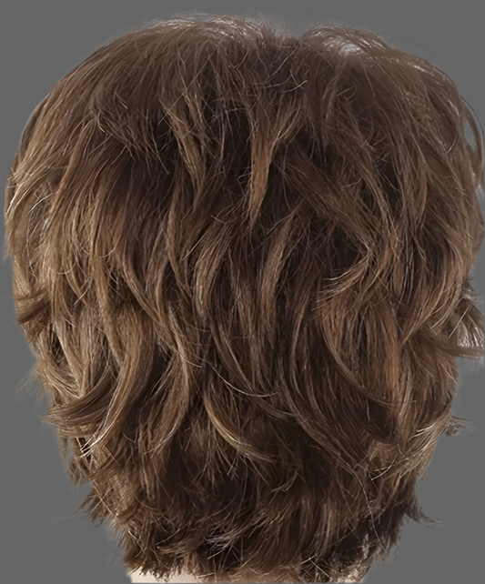 Jude-Short Layered Brown Wig for Men