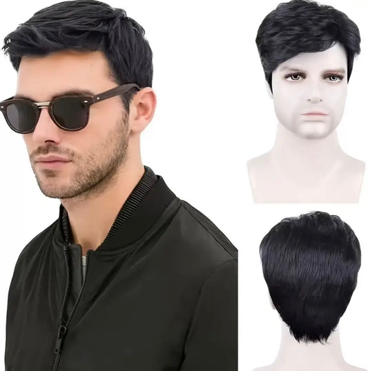 Bronson-2025 mens European & American Fashion Wig