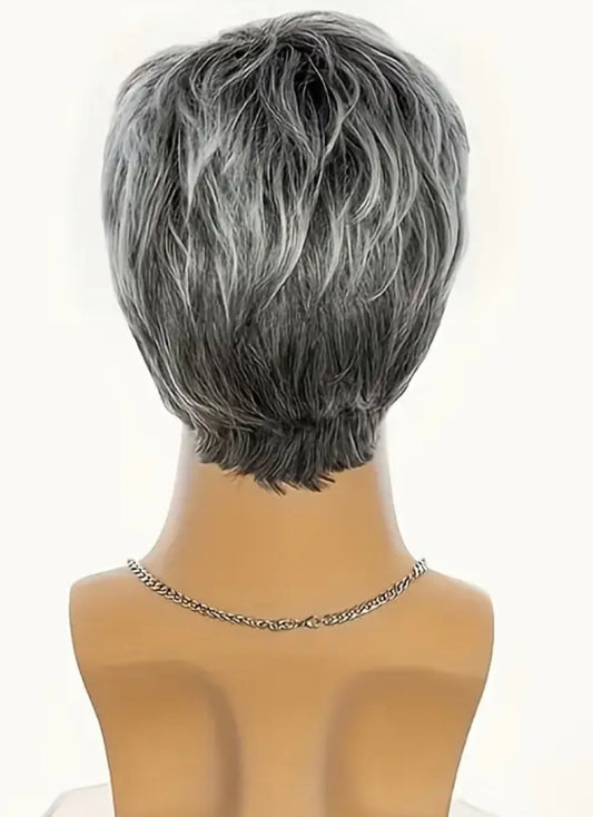 Graham-Men’s Silver-Grey Gradient Wig