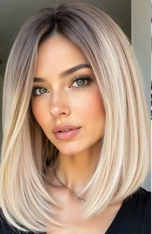 Chic & Versatile: 12-Inch Elegant Gradient Bob Wig – Your Perfect Style Companion